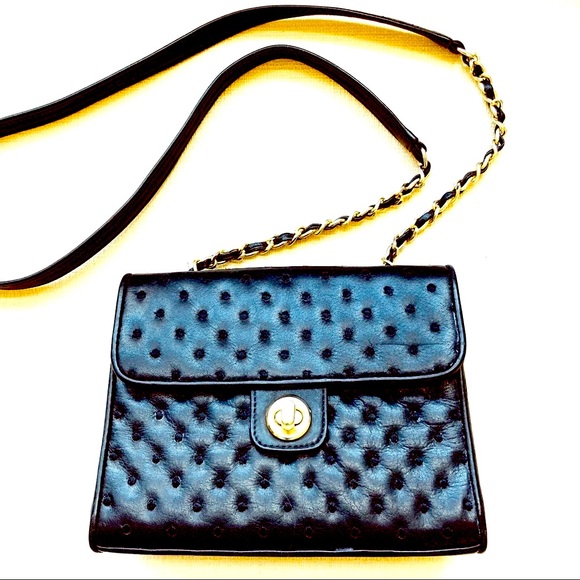 Morgan Taylor Handbags - Like New Morgan Taylor Leather Dot Crossbody